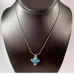 VINTAGE 925 CAROLYN POLLACK RELIOS TURQUOISE PENDANT